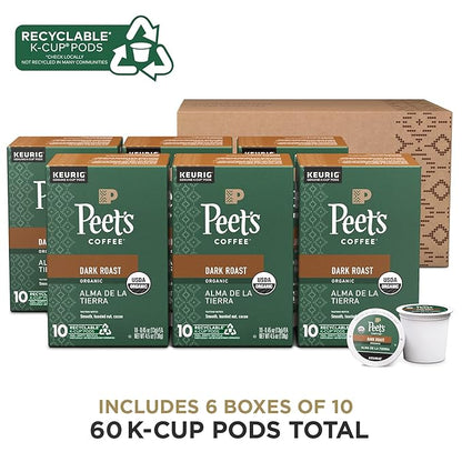 Peet's Coffee, USDA Organic Dark Roast Keurig K-Cup Pods - Image 2