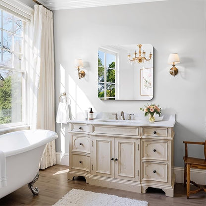CILIBER Frameless Wall Mirror, HD Shatterproof Vanity Mirror - Image 3