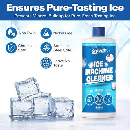 Sylvan Ice Machine Cleaner and Descaler | 16 oz | Free Cloth | Made in USA | - Image 5
