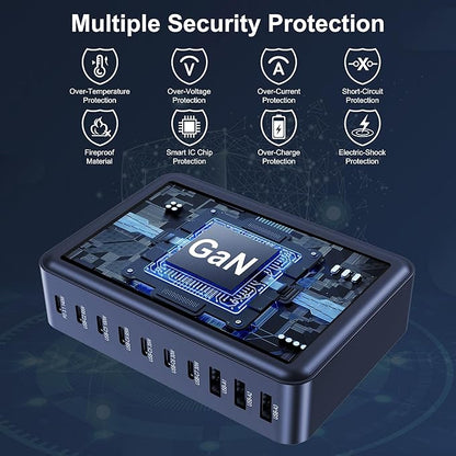 CHIPOFY 400W USB C Charger, GaN Compact 10-Ports PD3.1 140W PPS 45W QC20W Super - Image 6