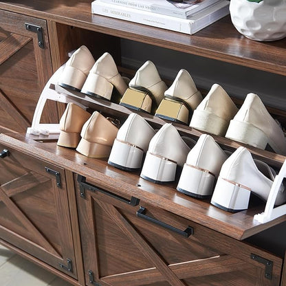 Shoe Storage Cabinet, Farmhouse Shoe Organizer - Image 8