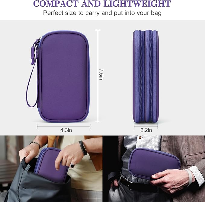 FYY Electronic Organizer, Travel Cable Organizer Bag Pouch Electronic - Image 2