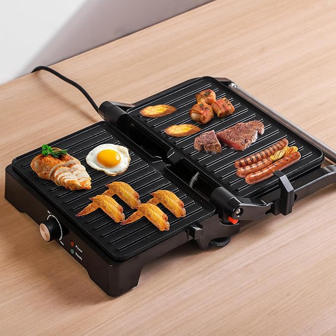 Panini Press Grill Sandwich Maker, Large Electric 3 in 1 Panini Sandwich Maker - Image 9
