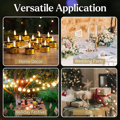 Eywamage Gold Christmas LED Tealights - Image 6