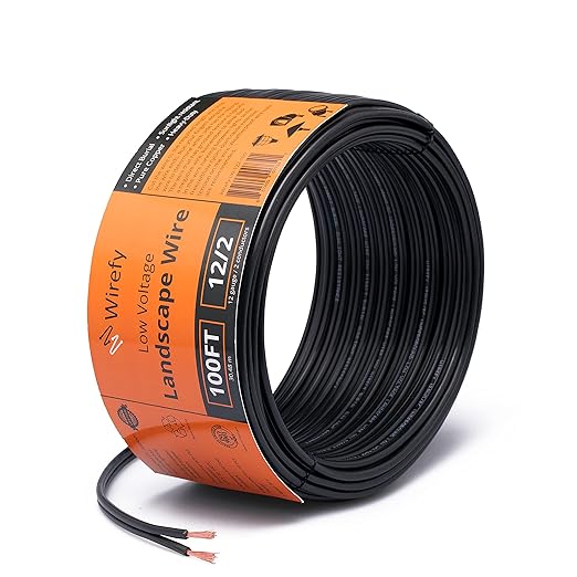 Wirefy 12/2 Low Voltage Landscape Wire 100 ft | Low Voltage Landscape Lighting by Wirefy