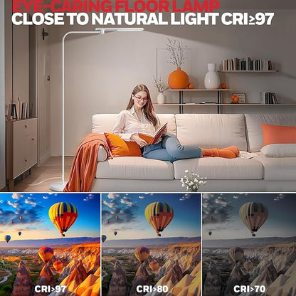 Honeywell LED Floor Lamp, F4 Sunturalux™ Gooseneck Reading Floor Lamp, Super - Image 5
