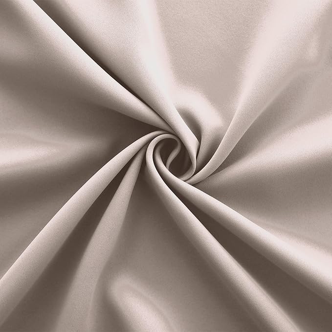 KOUFALL Neutral Taupe Blackout Curtains 96 Inches Long - Image 9