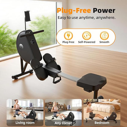Rowing Machine for Home, Foldable Magnetic Rower - Image 6