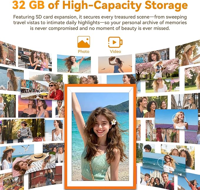 Battery Power Digital Photo Frame Electronic LED Screen Customizable - Image 2