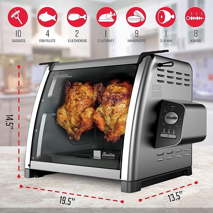 Ronco Modern Rotisserie Oven, Large Capacity Countertop Oven, Easy-to-Use - Image 3