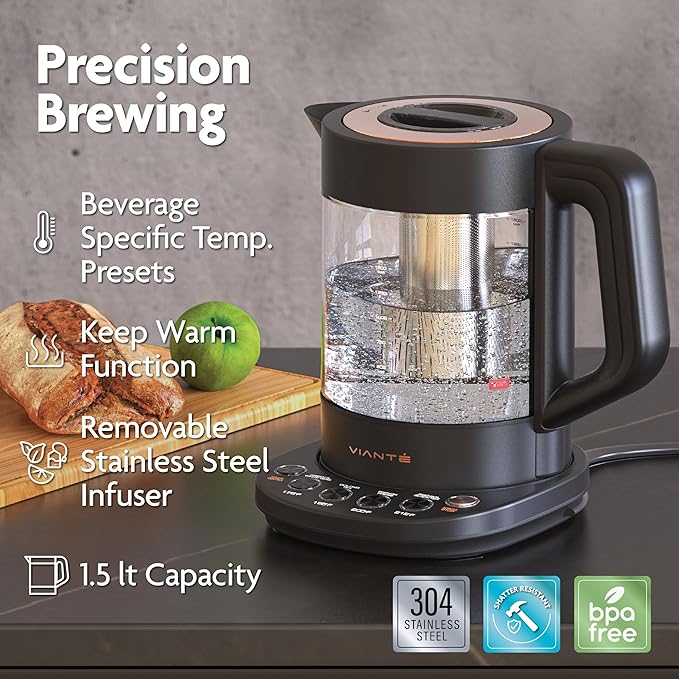 Vianté Luxury Tea Set. Electric Kettle - Image 5