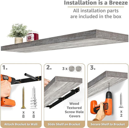 Sorbus Floating Shelves for Wall - Image 4