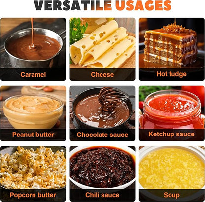 Nacho Cheese Warmer Dispenser 7.4Quart Hot Fudge Warmer Commercial Soup Warmer - Image 7