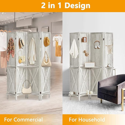 Aleesing 4 Panel Pegboard Display - Image 8
