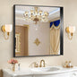 CIRCUMI Black Bathroom Mirror, Brushed Finish, Tempered Glass, Mirror by CIRCUMIMirror