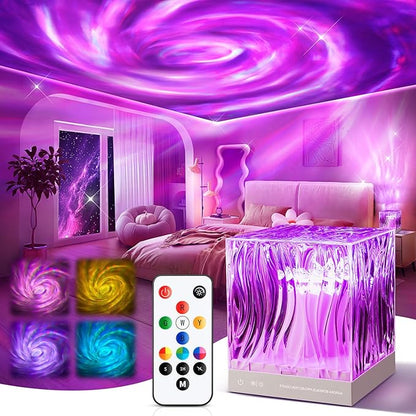 Galaxy Projector for Bedroom, 18-Color Solar System Kids Night Light Projector by pikoy