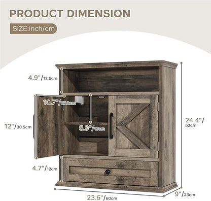 Bathroom Wall Cabinet, Wall Mounted Medicine Cabinet - Image 2