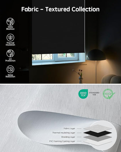 Yoolax Motorized Blinds with Remote, Automatic Window Shades Work with Alexa - Image 6