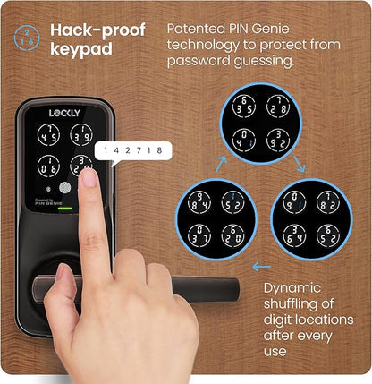Lockly Secure Pro Smart Lock Wi-Fi, Keyless Entry Digital Keypad Door Lock - Image 3