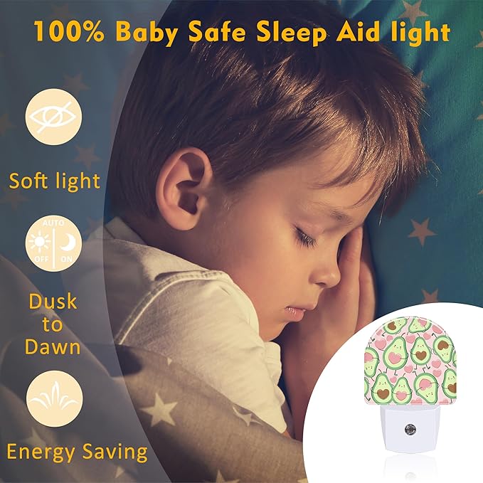 sndheke Cute Pink Avocado Night Light - Image 5