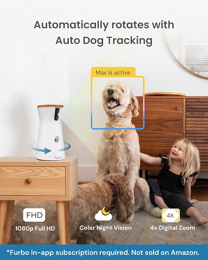 Furbo 360° Dog Camera Unlock w/Paid Plan: Home Security & Dog Safety Alerts - Image 5