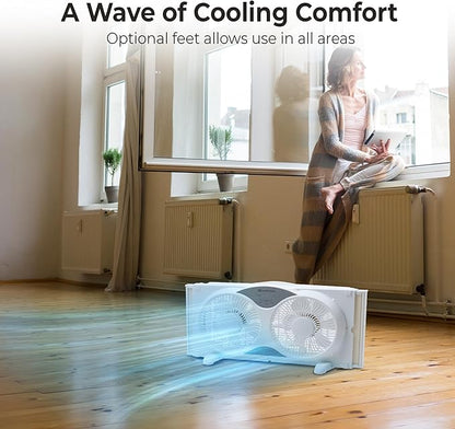 Comfort Zone Twin Window Fan - Image 4