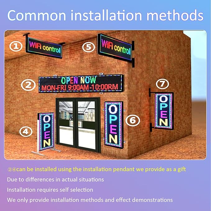 P10 Programmable Led Sign Display Digital Open Sign Custom Banner Outdoor Signs - Image 4