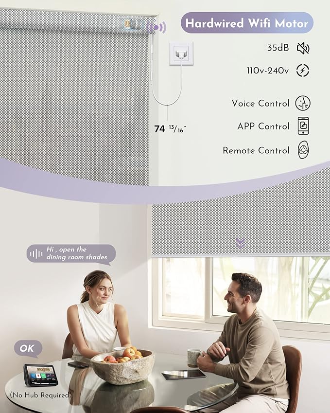 Graywind Motorized Roller Shades Compatible - Image 3