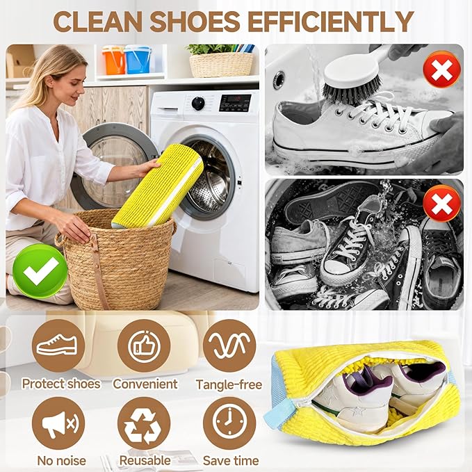 Shoe Washing Machine Bag Laundry Shoe Bag - Image 4