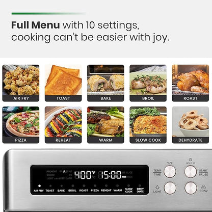 VAL CUCINA Infrared Heating Air Fryer Toaster Oven, Extra Large Countertop - Image 8