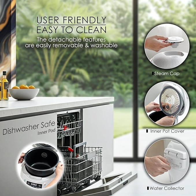 MAGiC COM multi-Functional Digital Rice Cooker 10 Cup Uncooked, 15-in-1 - Image 5