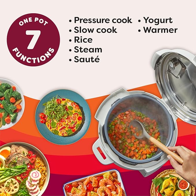 Instant Pot 6QT RIO 7-in-1 Multi-Cooker, Pressure Cooker, Slow cook, Rice Maker - Image 3