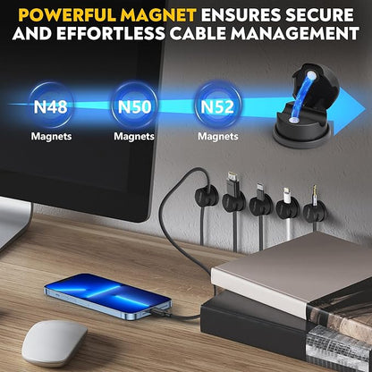 VieHome 8 Pack Magnetic Cable Management Clips - Image 4