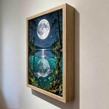URVIP LED Glowing Photo Frame, 3D Starry-Sky Moon Animal Wall Art, 9x12 Inches - Image 4
