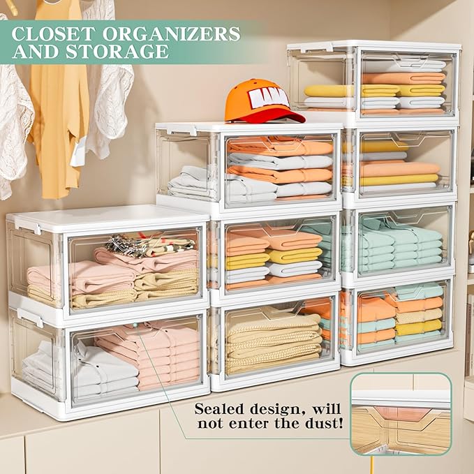 Clear Storage Bins with Lids - Image 4