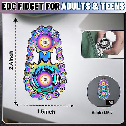 Valentines Day Gifts for Teens Boys Metal Fidget Spinner Toys for Adults - Image 4