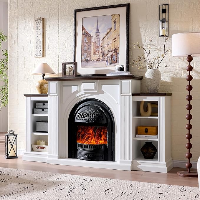 Farmhouse Electric Fireplace - Image 4