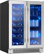Zephyr Brisas 24 Inch Wine Fridge Dual Zone Under Counter Countertop Wine and by Zephyr