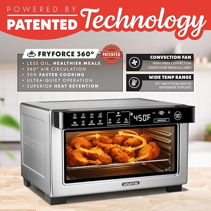 Gourmia Toaster Oven Digital Air Fryer - Image 3