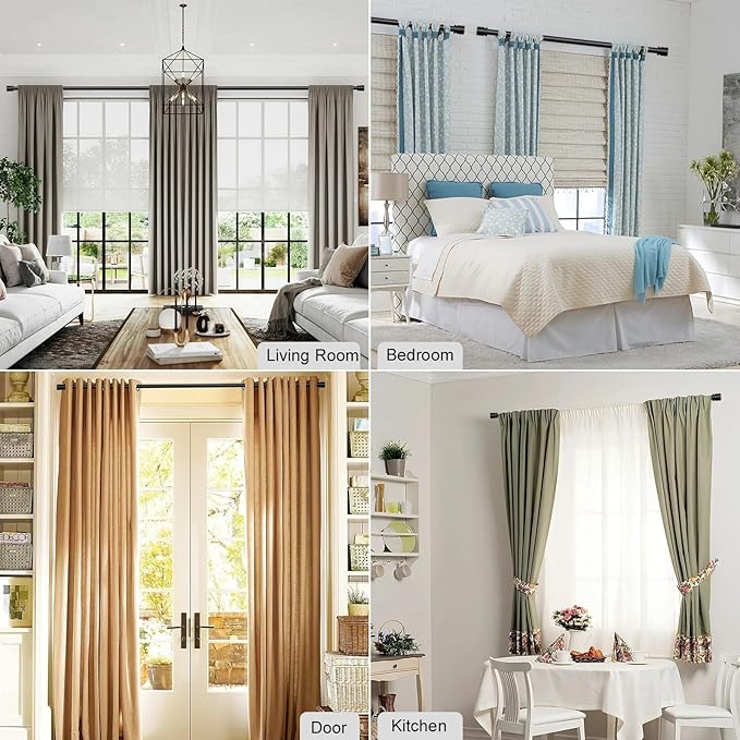 Latest Curtain Rods for Windows 28 to 48 Inches Length Adjustable 1 Inch - Image 5