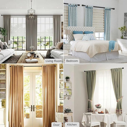Latest Curtain Rods for Windows 28 to 88 Inches Length Adjustable 1 Inch - Image 5