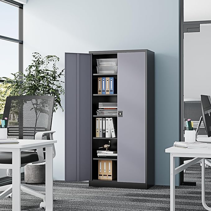 71” Tall Metal Storage Cabinet- Steel File Cabinets - Image 2
