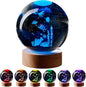Conalisk 3D Underwater World Crystal Ball Lamp, Lifelike LED Fish Crystal Night by Conalisk