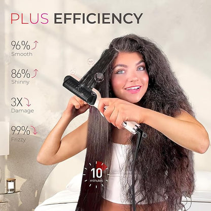 TYMO Ring Plus Ionic Hair Straightener Brush - Image 3