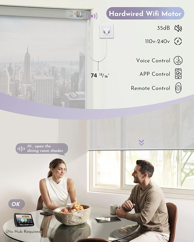 Graywind Motorized Roller Shades Compatible - Image 3