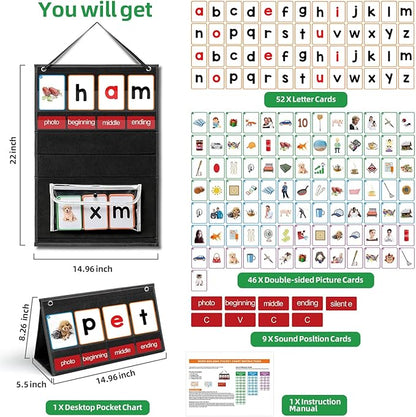 CVC Word Builder Desktop Pocket Chart - Image 2