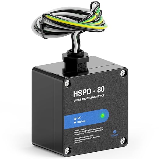 HSPD Square Whole Home Surge Protective Device, Type 1 SPD, Whole House Surge