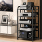5 tier av media stand with wheels, 39in, main product view