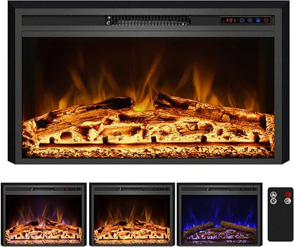 Electric Fireplace, Electric Fireplace Inserts, Recessed Fireplace Heater by KENTSKY