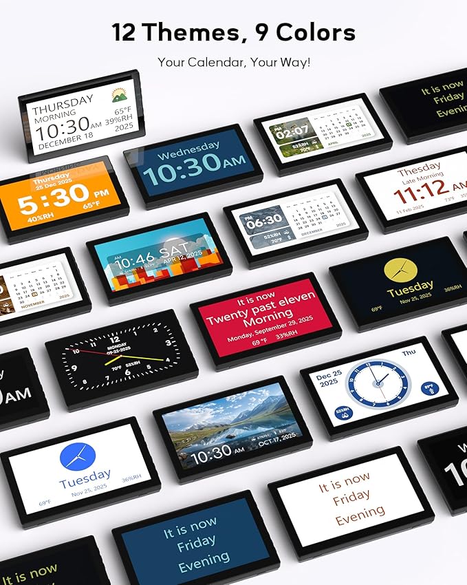 10.1" Large Digital Clock with Date and Day - Image 3